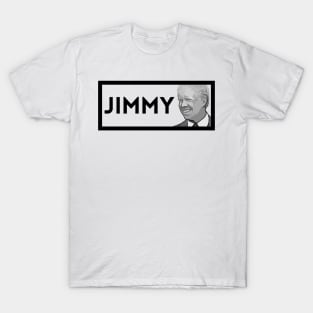 Jimmy: Black & White President Carter Portrait T-Shirt